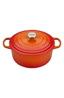 Le Creuset Signature 5 1/2 Quart Round Enamel Cast Iron French/Dutch Oven in Flame at Nordstrom