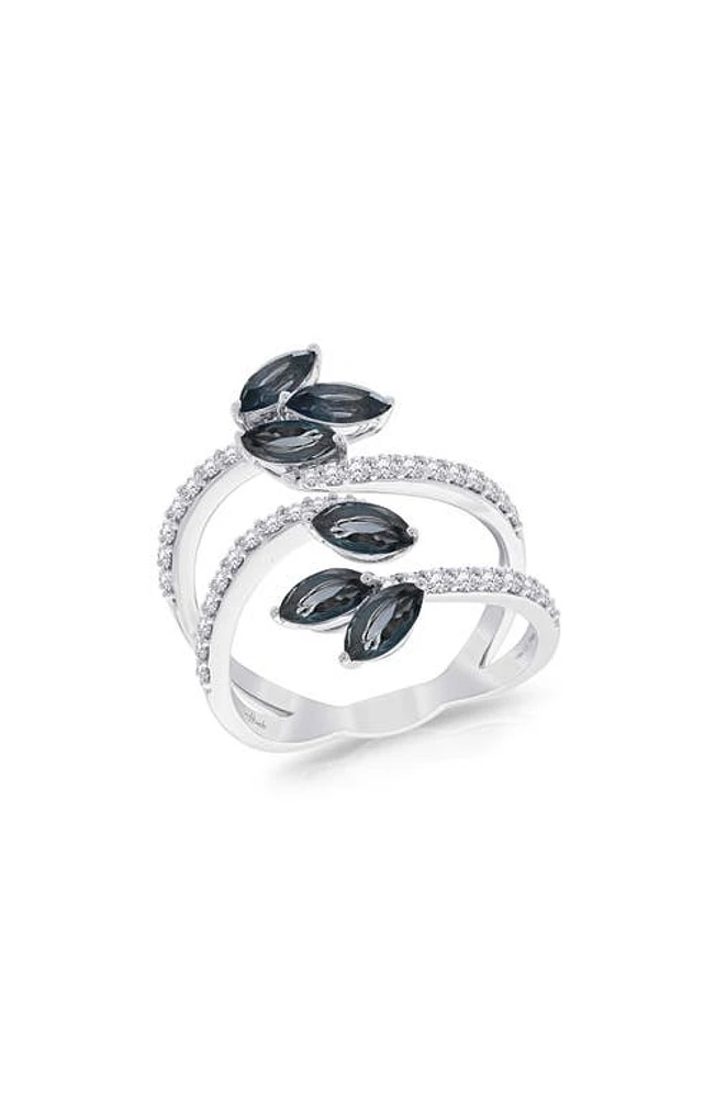 Hueb Botanica Open Stack Ring in White Gold at Nordstrom, Size 7