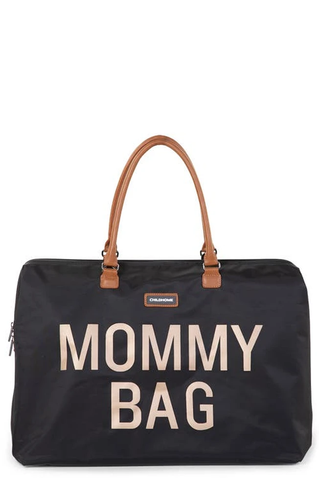 CHILDHOME XL Travel Diaper Bag in Black/Gold at Nordstrom