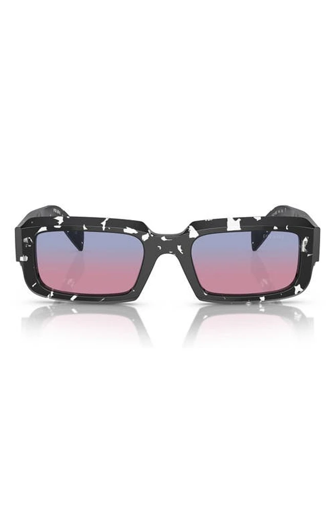 Prada 54mm Rectangle Gradient Sunglasses in Magenta at Nordstrom