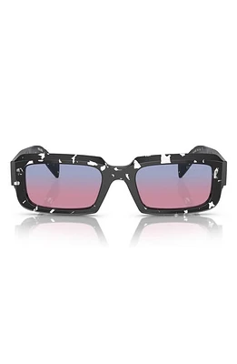 Prada 54mm Rectangle Gradient Sunglasses in Magenta at Nordstrom