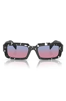 Prada 54mm Rectangle Gradient Sunglasses in Magenta at Nordstrom