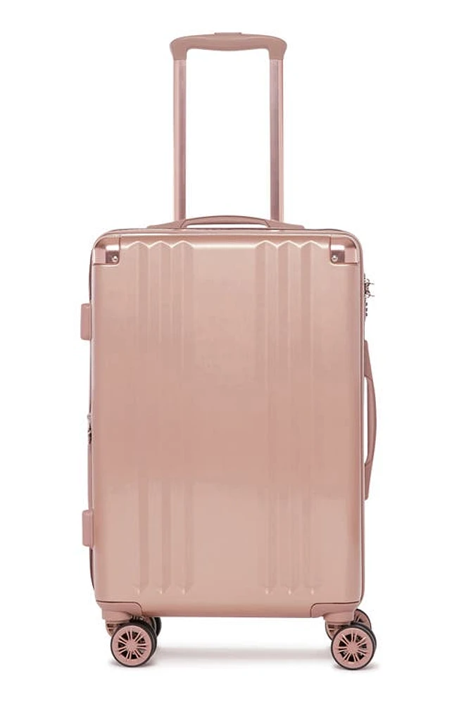 CALPAK Ambeur 22-Inch Rolling Spinner Carry-On in Rose Gold at Nordstrom