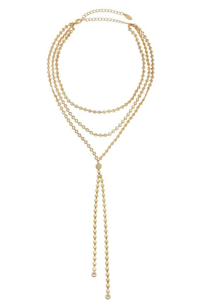 Ettika Multistrand Y-Necklace in Gold at Nordstrom