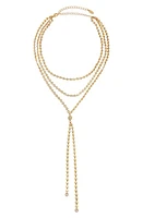 Ettika Multistrand Y-Necklace in Gold at Nordstrom