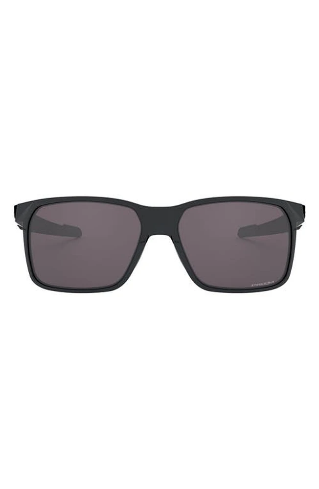 Oakley Portal X 61mm Sport Sunglasses in Carbon/Prizm Grey at Nordstrom