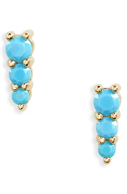 Bony Levy BLC Turquoise Stud Earrings in 14K Yellow Gold at Nordstrom