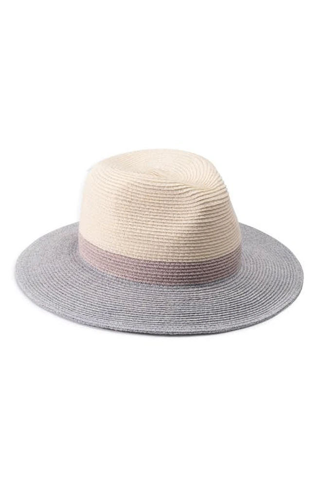 Eugenia Kim Courtney Straw Fedora in Ivory/Lilac/Lavender at Nordstrom