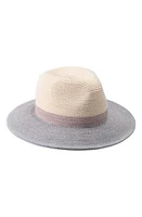 Eugenia Kim Courtney Straw Fedora in Ivory/Lilac/Lavender at Nordstrom