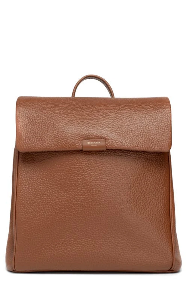 Storksak St. James Convertible Leather Diaper Backpack in Tan at Nordstrom