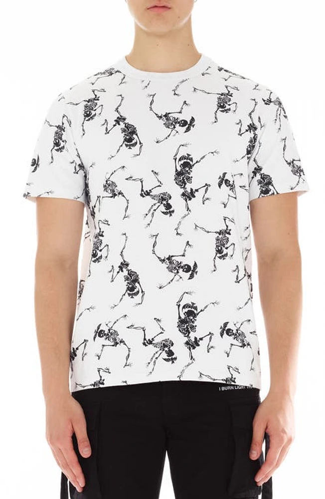 Cult of Individuality Skeleton Graphic T-Shirt White at Nordstrom,