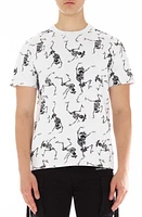 Cult of Individuality Skeleton Graphic T-Shirt White at Nordstrom,