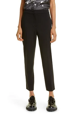 Max Mara Pegno Slim Fit Jersey Ankle Pants Black at Nordstrom,