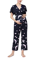 Kimi and Kai Birdie Maternity/Nursing Pajamas Multicolored at Nordstrom,