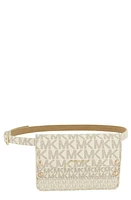 MICHAEL Michael Kors Michael Kors Logo Faux Leather Belt Bag in Vanilla at Nordstrom, Size Small