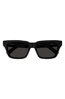 Balenciaga 55mm Rectangular Sunglasses in Black at Nordstrom