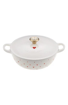 Le Creuset L'Amour Enamel Cast Iron Soup Pot in White at Nordstrom