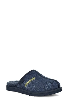 UGG(r) x The Elder Statesmen Gender Inclusive Genuine Shearling Lined Slide Slipper Blue at Nordstrom, Women's