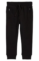 Dolce & Gabbana Kids' Logo Embroidered Cotton Joggers Black at Nordstrom,