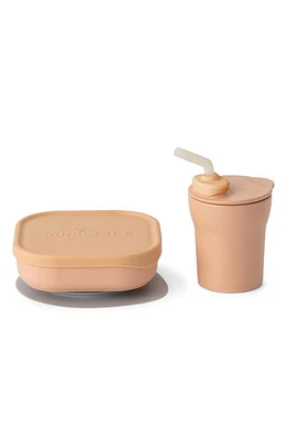 Miniware Sip & Snack Set in Toffee/Toffee at Nordstrom