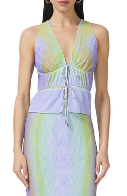 AFRM Mirna Tie Front Sleeveless Top at Nordstrom,