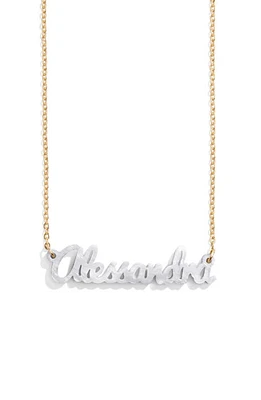 BaubleBar Personalized Pendant Necklace in Pearl at Nordstrom