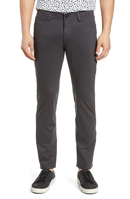 Theory Tech Raffi Compact Trim Fit Ponte Pants Ashphalt at Nordstrom,