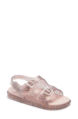 Mini Melissa Buckle Strap Sandal in Pink Glitter at Nordstrom, Size 6 M