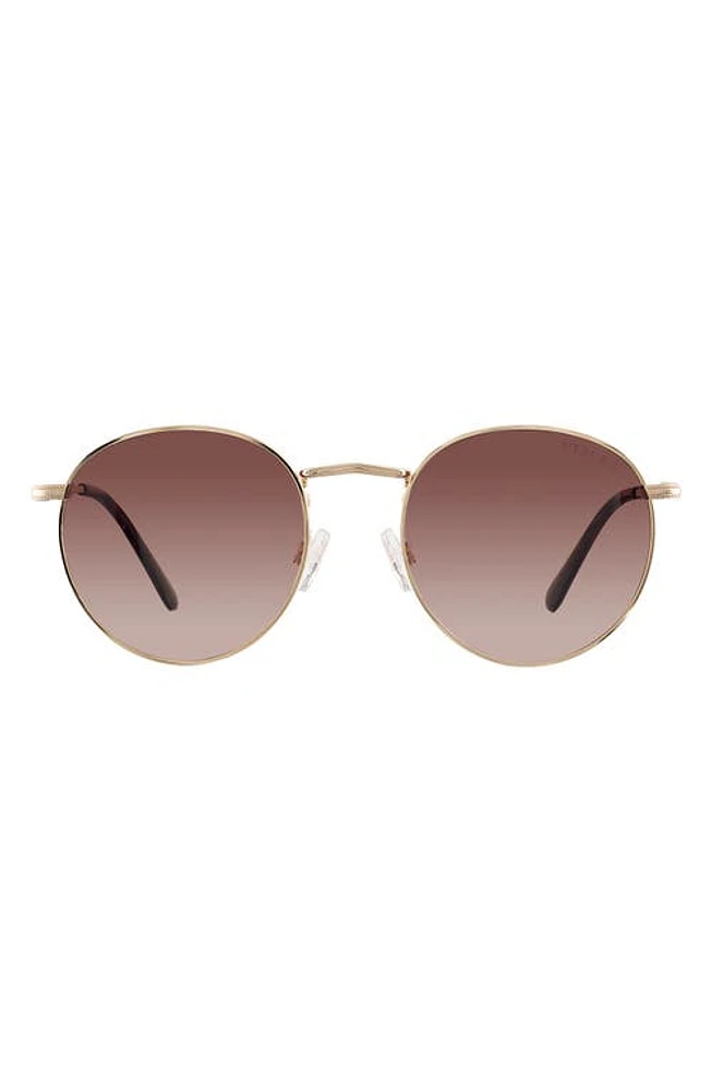 Velvet Eyewear Yokko 50mm Round Sunglasses in Gold at Nordstrom