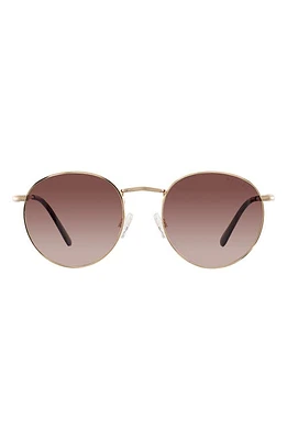 Velvet Eyewear Yokko 50mm Round Sunglasses in Gold at Nordstrom