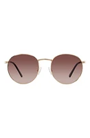 Velvet Eyewear Yokko 50mm Round Sunglasses in Gold at Nordstrom