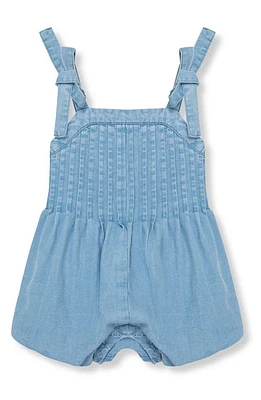 Habitual Kids Pintuck Tie Shoulder Bubble Romper Indigo at Nordstrom,