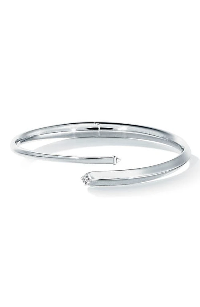 De Beers Forevermark Avaanti Diamond Bypass Bangle in White Gold at Nordstrom