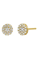 Bony Levy Mika Pavé Diamond Stud Earrings in 18K Gold at Nordstrom