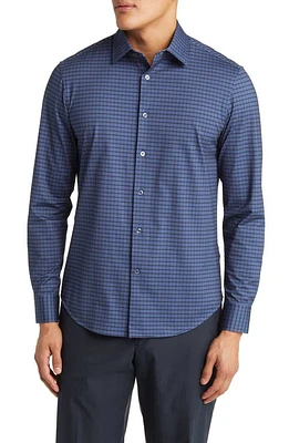 Bugatchi James OoohCotton Check Print Button-Up Shirt at Nordstrom,