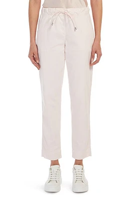 Max Mara Leisure Terreno Drawstring Stretch Cotton Ankle Pants Stone at Nordstrom,