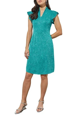 Ming Wang Jacquard Sheath Sweater Dress Bermuda at Nordstrom,