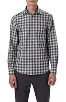 Bugatchi Axel Shaped Fit Plaid Cotton Button-Up Shirt Khaki at Nordstrom,