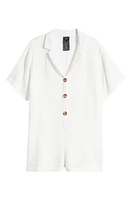 Volcom Easy Breezy Cover-Up Romper Star White at Nordstrom,