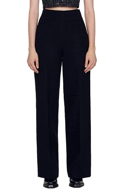 sandro Alima Tweed Pants Black at Nordstrom, Us