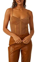 Free People Shimmer Night Rhythm Corset Bodysuit at Nordstrom,