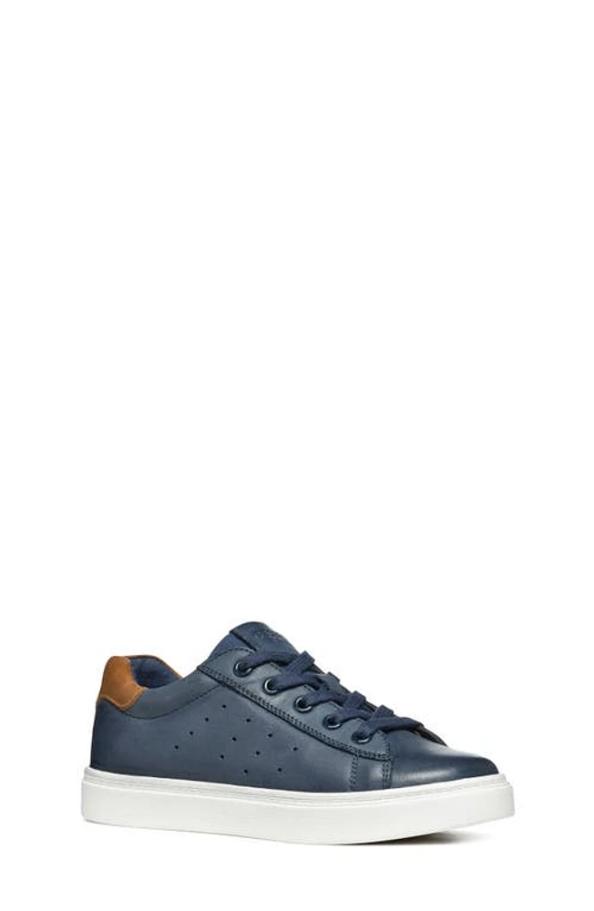 Geox Kids' Nashik Sneaker Blue/Brown at Nordstrom,