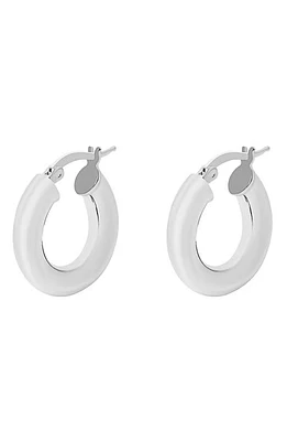 Argento Vivo Sterling Silver Tube Huggie Hoop Earrings at Nordstrom