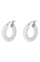 Argento Vivo Sterling Silver Tube Huggie Hoop Earrings at Nordstrom