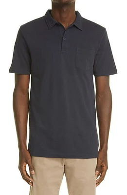 Sunspel Men's Riviera Cotton Polo Navy at Nordstrom,