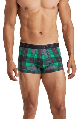 2(x)ist 4-Pack No-Show Stretch Trunks Tartan Plaid Multi Black at Nordstrom,