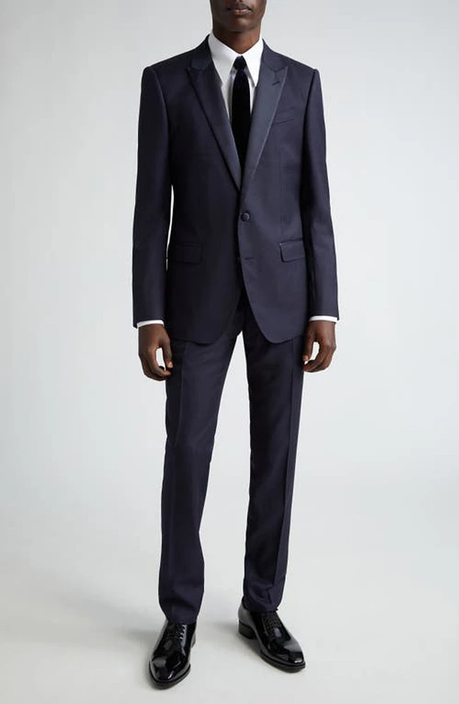 Dolce & Gabbana Navy Wool Blend Tuxedo Fantasia Non Stampa at Nordstrom, Us