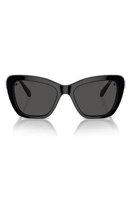 Swarovski 52mm Cat Eye Sunglasses in Black at Nordstrom