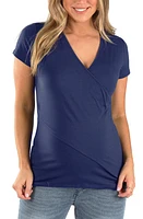 Angel Maternity Maternity/Nursing T-Shirt Navy at Nordstrom,