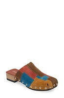 Jeffrey Campbell Calceus Patchwork Clog Suede at Nordstrom,